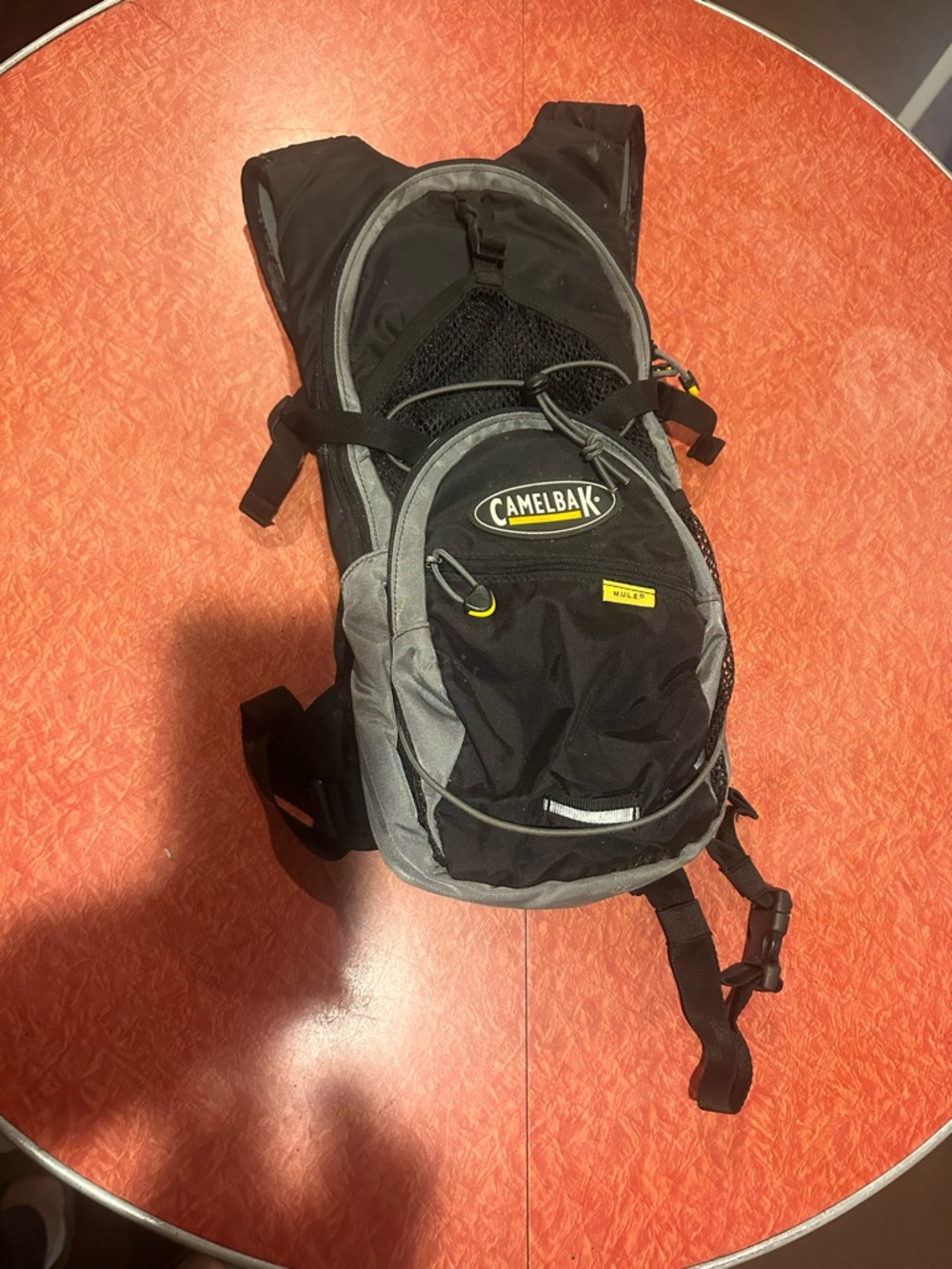 CamelBak Black and Gray Men's Hydration Backpack with Yellow Accents